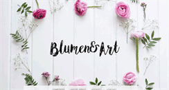 Desktop Screenshot of blumenundart.com