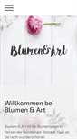 Mobile Screenshot of blumenundart.com