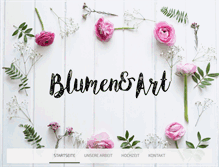 Tablet Screenshot of blumenundart.com